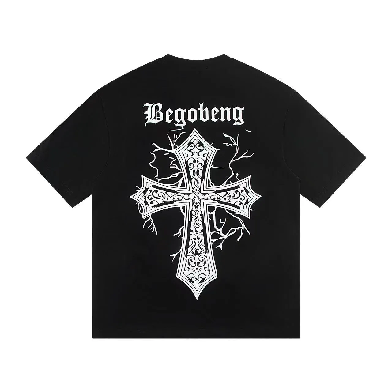 🅿️146 Style: 2025 new Croix Heart short-sleeved T-shirt Material: High version 300g double yarn combed cotton Size: S～XL Color: Black Style number: Z010